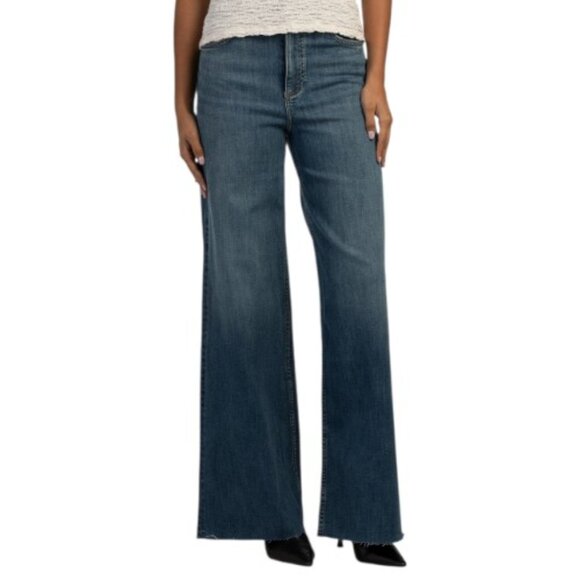 RAG & BONE Willow Flexi Sofie High Rise Full Length Wide Leg Jeans - Picture 1 of 2